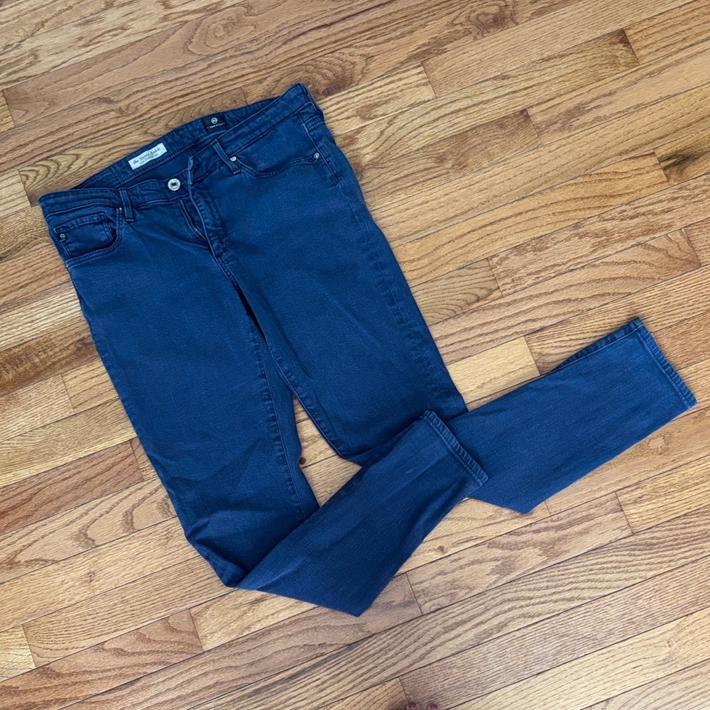 Ag Adriano Goldschmied Dark Blue Skinny Jeans